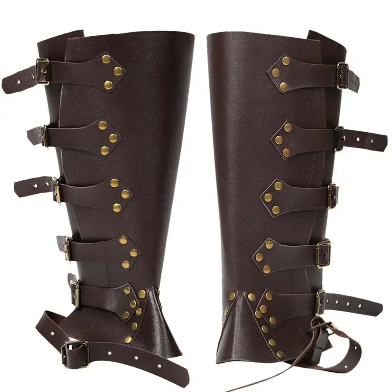 

Medieval Boot Covers Costume Boots Covers For Knight Knee Pirate Boots Accessories Renaissance Pirate Costume Women Faux Leather