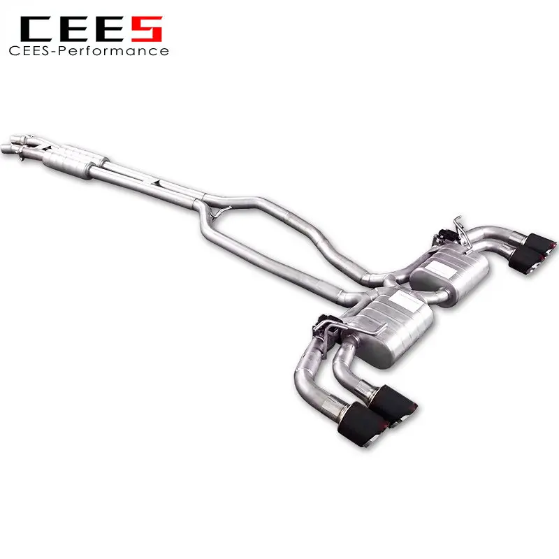 

Выхлопная труба CEES Catback для PORSCHE Cayenne 958 3,6 2011-2017 304, высокопроизводительная выхлопная система из нержавеющей стали, установка для терминала