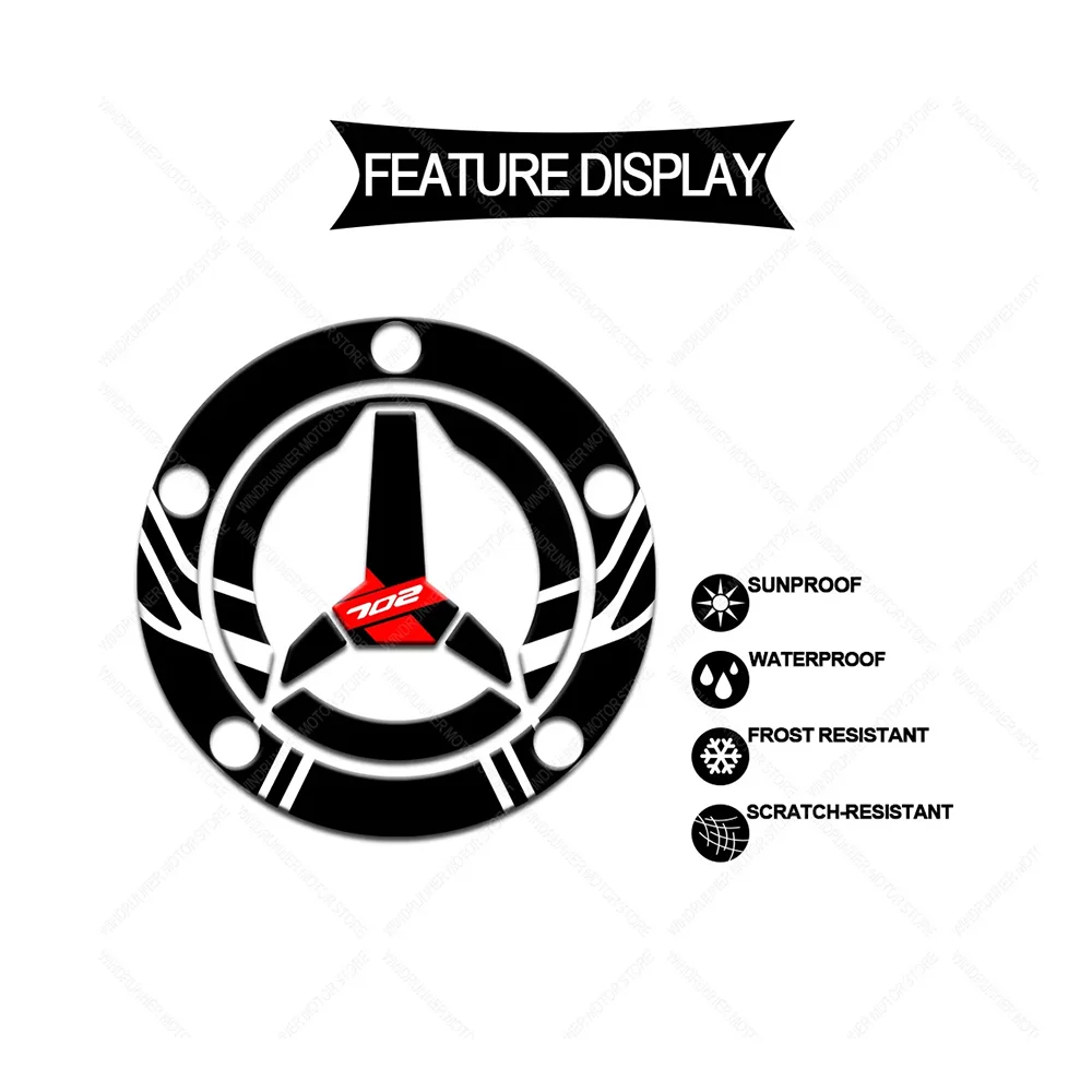 Для TRK 702X TRK702X аксессуары для мотоциклов водостойкая защитная наклейка на бак 3D из