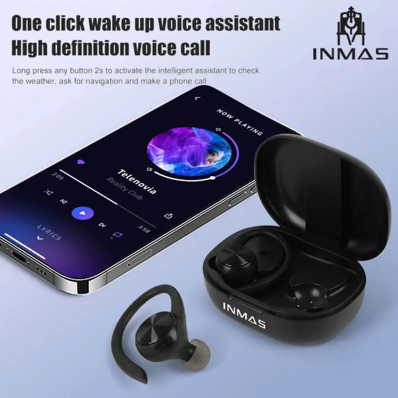 

Sports Headphones New Ipx5 Waterproof Voice Assiatant Hifi Stereo For Xiaomi Huawei Tws Earphones Hot Music Earbuds With Mic