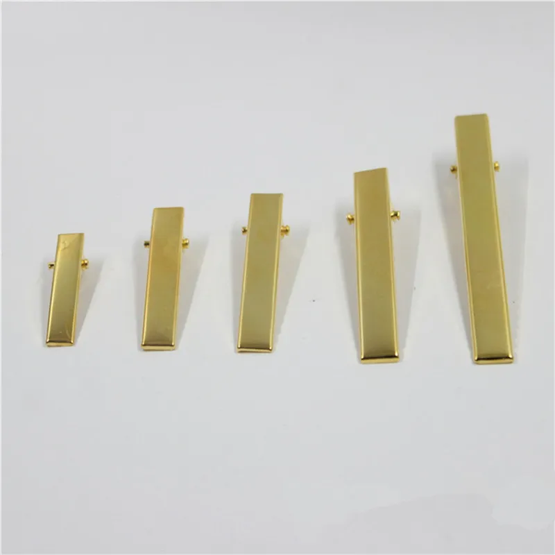 Аксессуары для волос 10 шт. золотые металлические заколки-Аллигаторы с одним