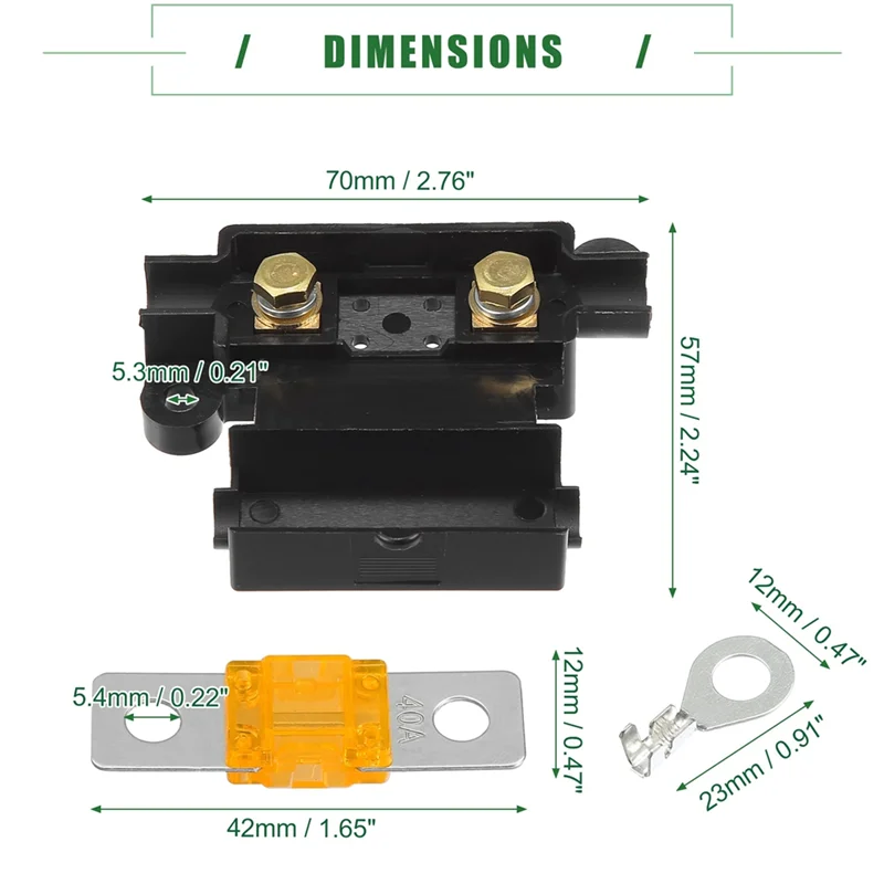 Комплект держателей предохранителей ANS для системы двойной батареи держатель