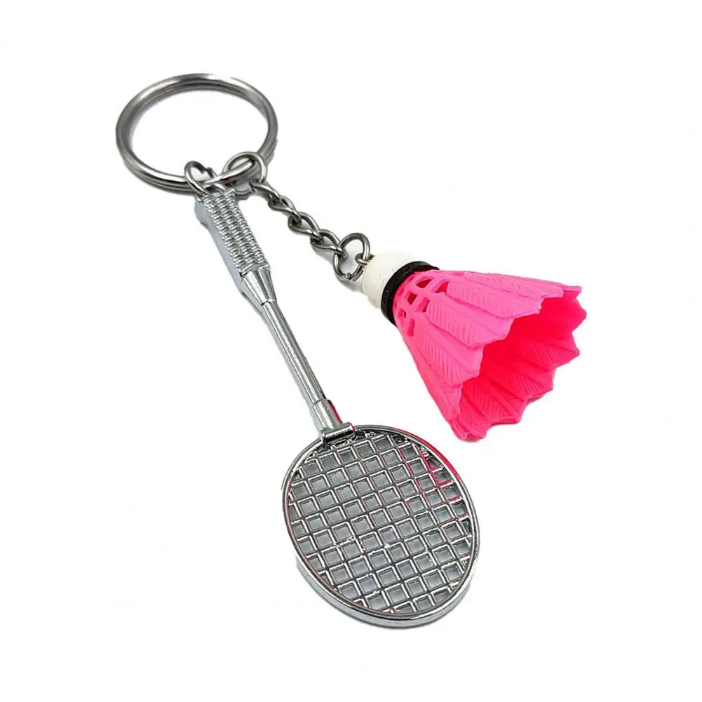 

Decoration 2Pcs Key Rings Badminton Pendant Decorations Three-dimensional Keychain for Souvenir Prizes