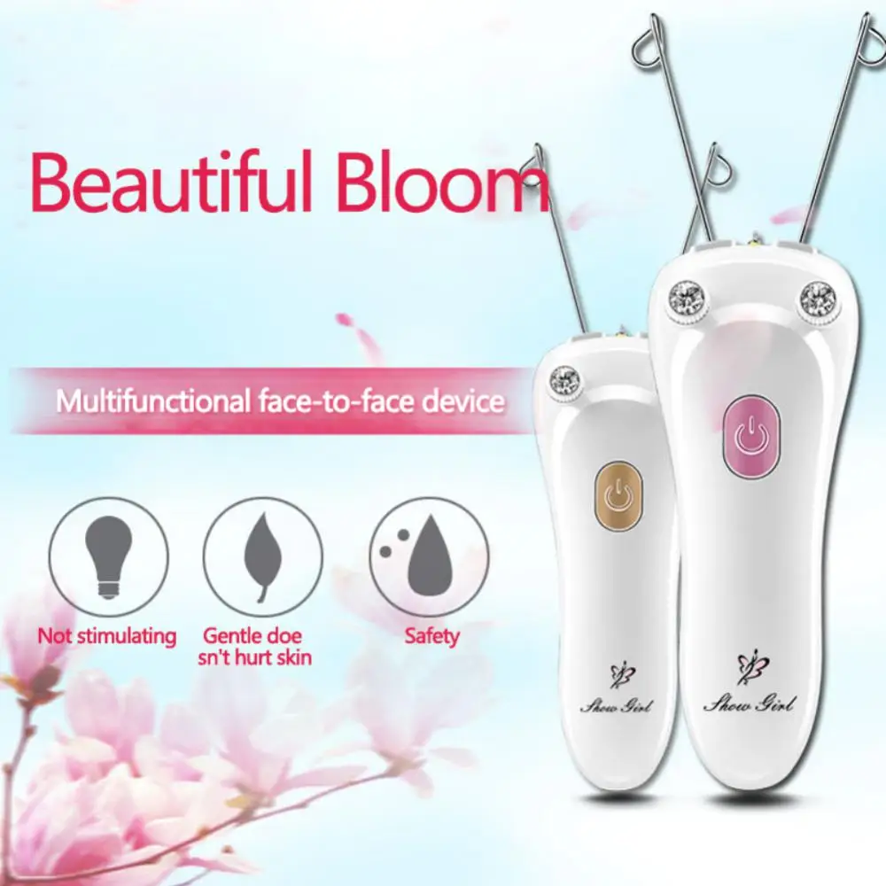 

Hot Sale Women Electric Epilator Body Facial Hair Removal Defeatherer Cotton Thread Depilator Lady Shaver Face Hair Remover