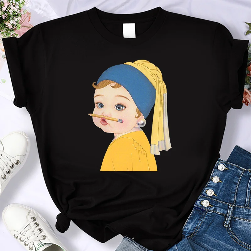 

2023 For Women's High-Quality Summer T-shirt 100% Cotton Tee Girl Personality Printed Casual Oversized Shirt Free Shipping S-4XL