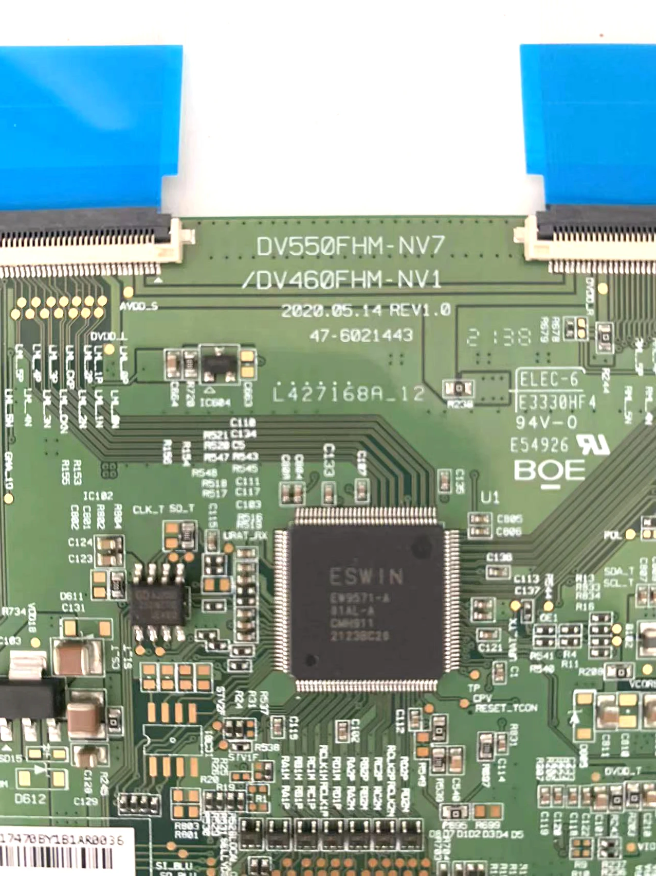 T-CON DV550FHMNV7 44-9771746 47-6021443 Логическая плата для LH55VMBUBGBXGO LH55VMBU TV
