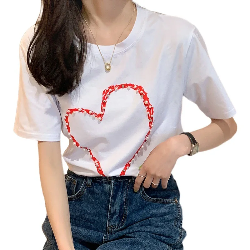 

Print Loose Female T-Shirt Japanese Harajuku Tumblr Casual Women GRAY22
