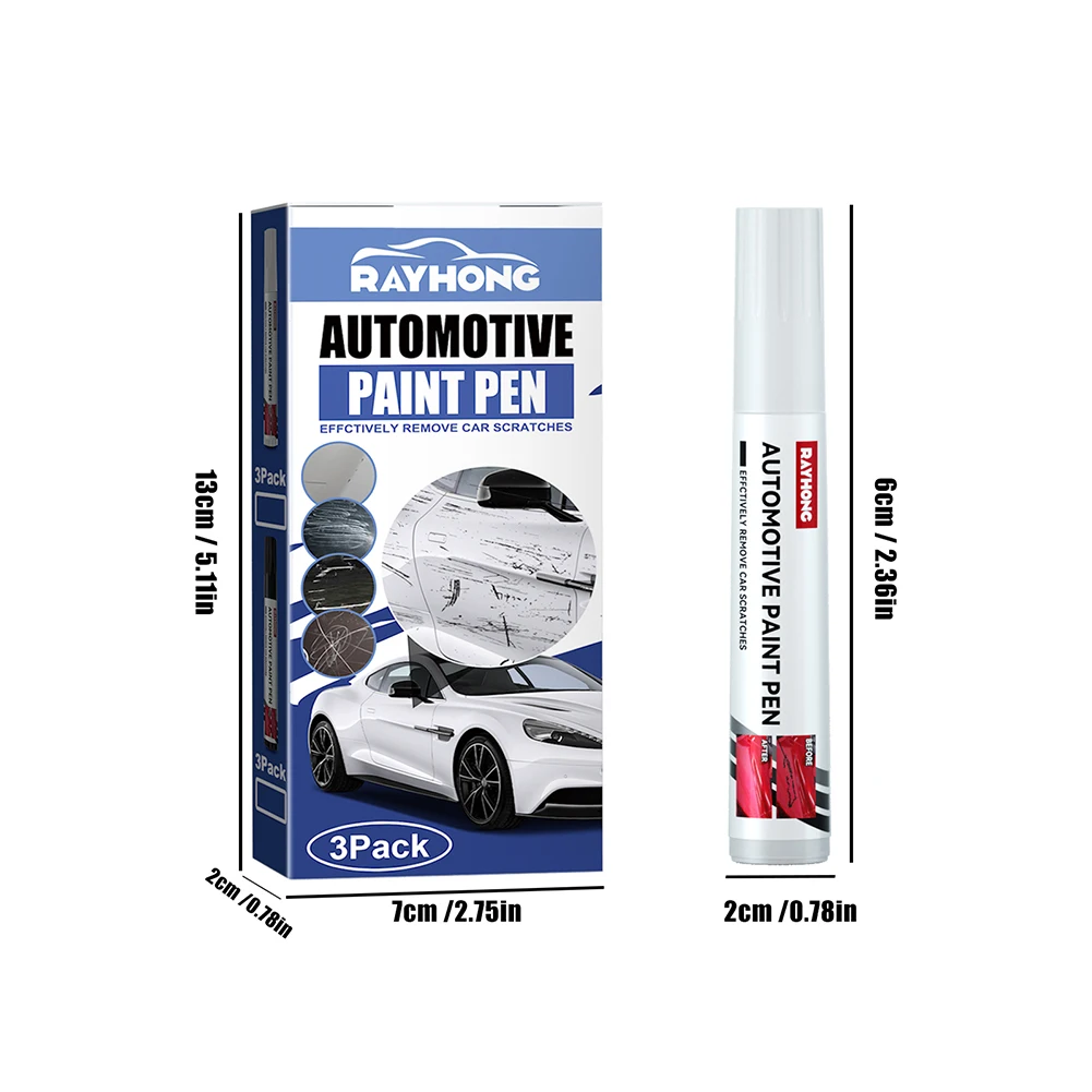 

Car Scratch Repair Paint Pen 3pcs Auto Touch Up Pens Clear Remover Easy Application Multiple Layers for Complete Coverage