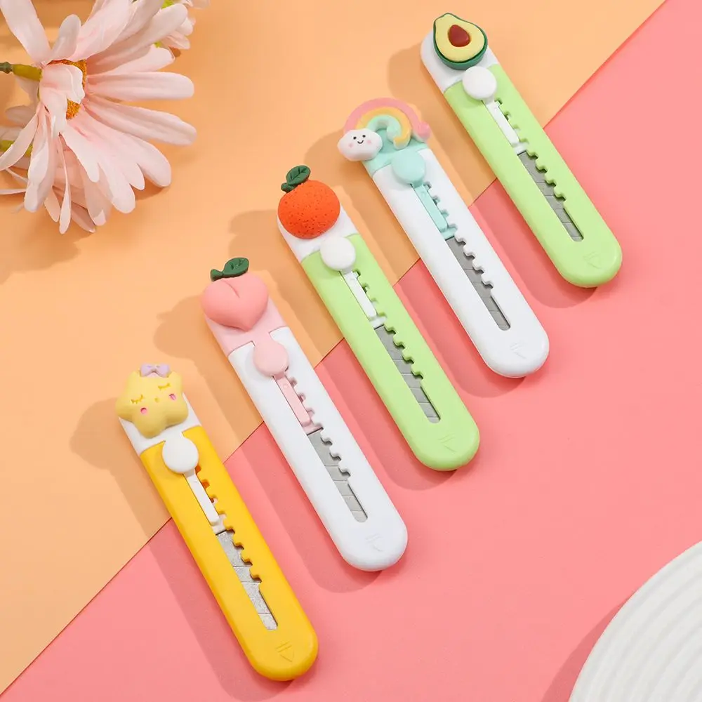 

Animals Cute Fruits Mini Letter Envelope Opener Utility Knife Mail Knife Cutter