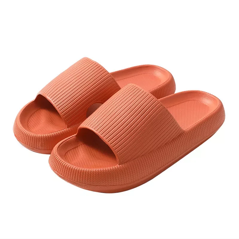 

Thick Platform Cloud Slippers Summer Beach Eva Soft Sole Slide Sandals Leisure Men Ladies Indoor Bathroom Anti-slip Shoes