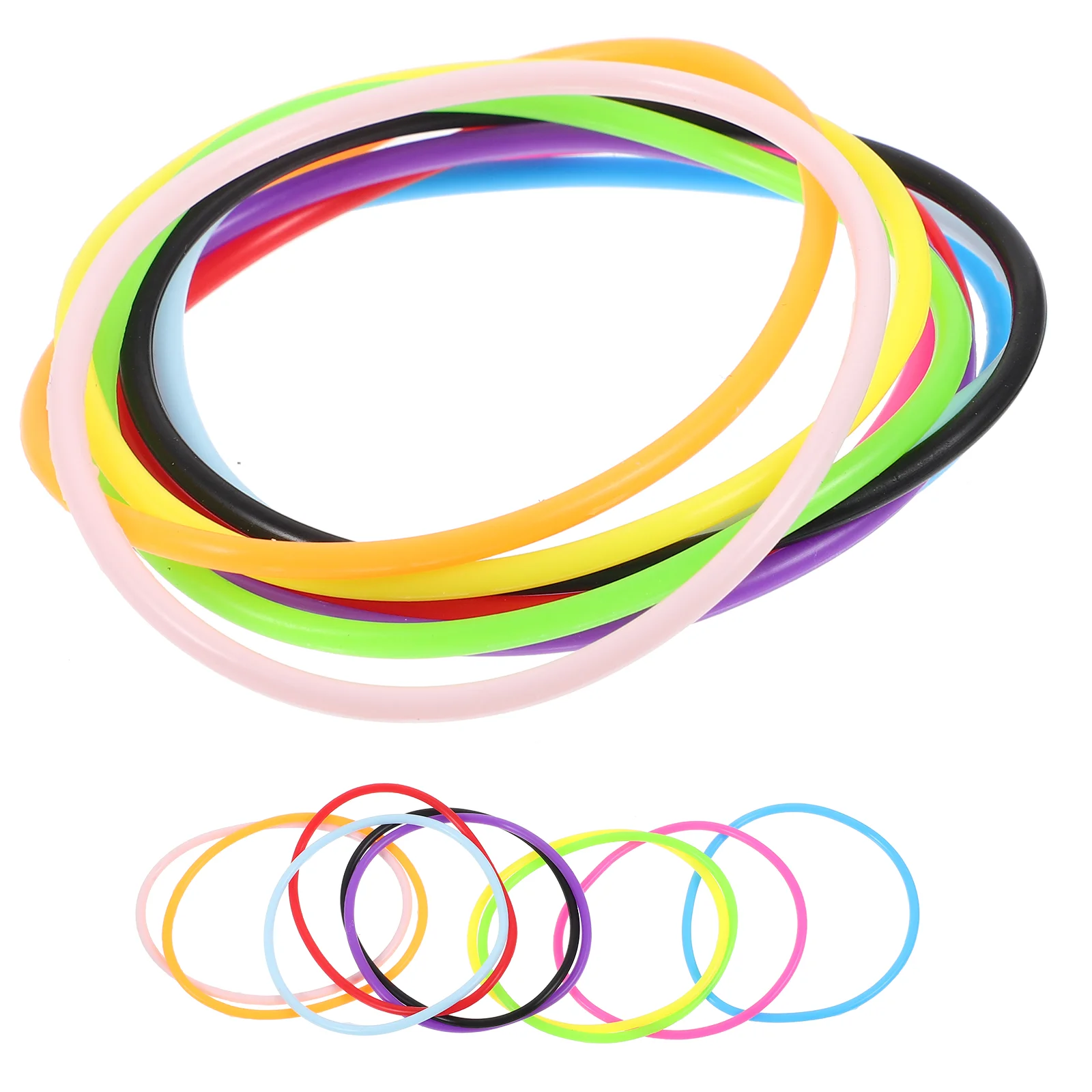 Красочный резиновый браслет резинки для волос желе сувениры вечеринок 80-х годов