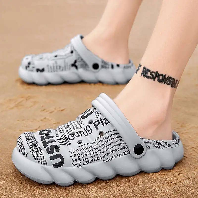 

Size 7.5 Men's Leather Slippers Plus Number Beach Shoe Exercise Male Sneakers Designer Trainers Sandals For Men Outdoor Tennis