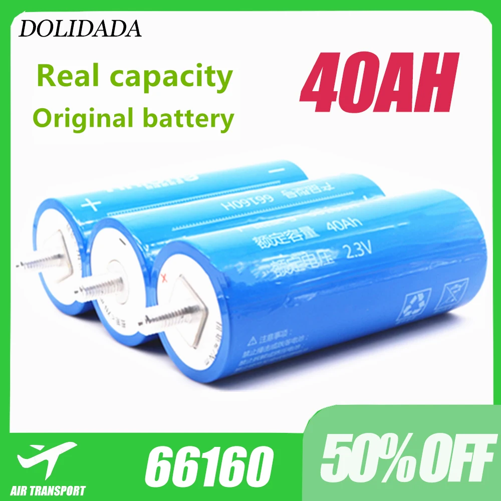

100% Original Real Capacity Yinlong 66160 2.3V 40Ah Lithium Titanate LTO Battery Cell for Car Audio Solar Energy Syste