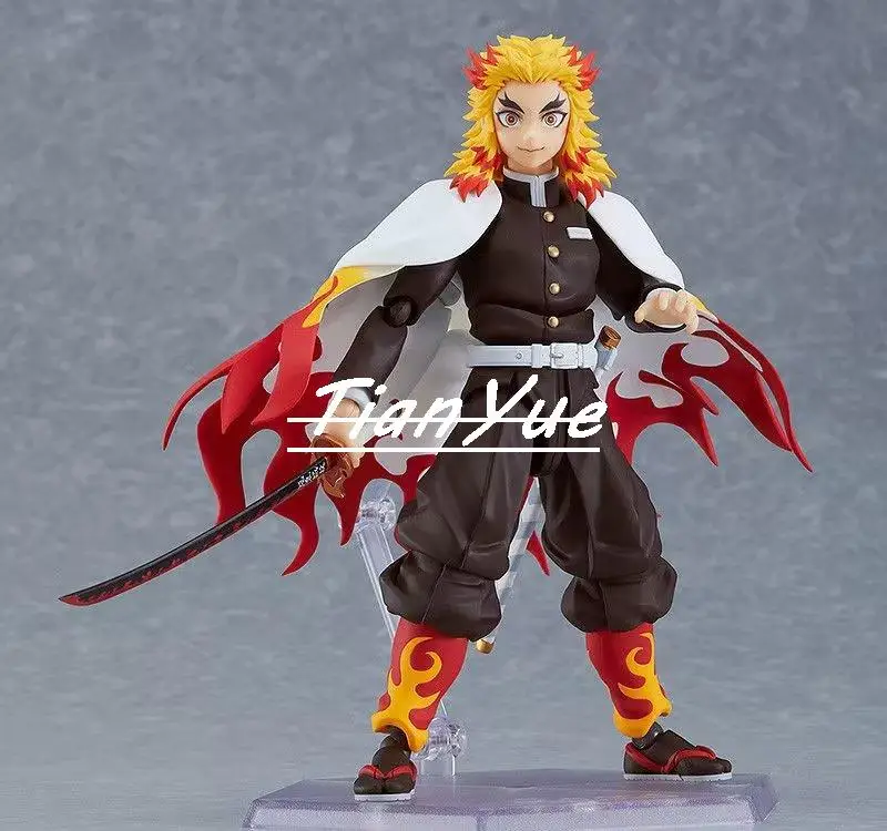 

Anime Demon Slayer Rengoku Kyoujurou 553 PVC Articulated Action Figure Model Toys 14cm