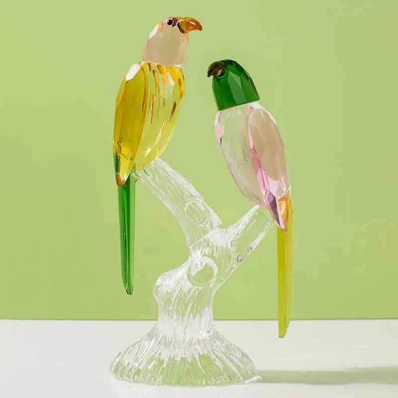 Скульптура из хрусталя украшения для статуй сороки украшение рабочего стола