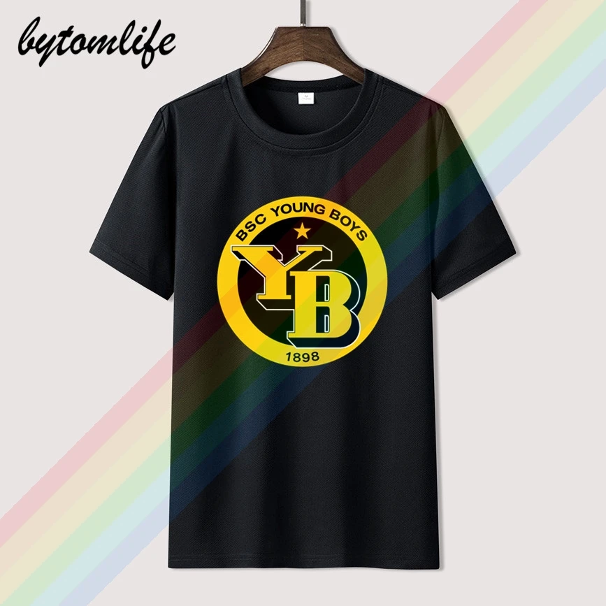 

BSC Young Boys Logo T Shirt Summer Print Black T Shirt Clothes Popular Shirt Cotton Tees Amazing Short Sleeve Unique Men Tops