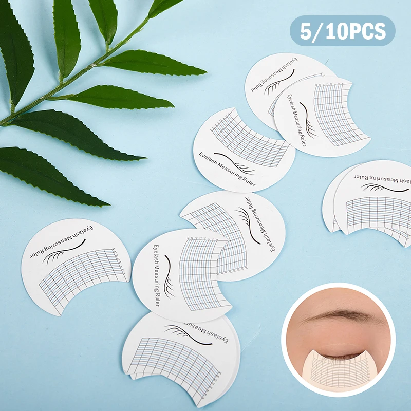 

Length And Curling Degree Ruler Portable And Easy Use Eye Lash Tools Eyebrow Stencils Ruler For Measure Eyelashes