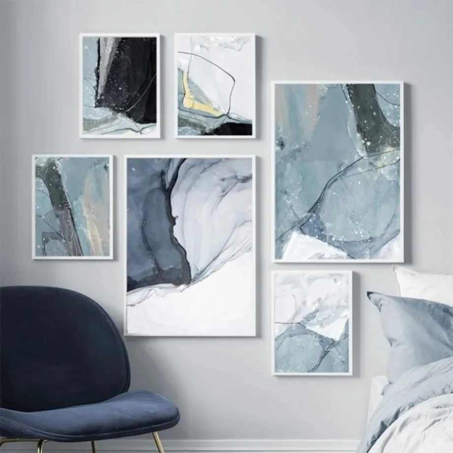 Современные минималистичные женские фотографии с принтами белого черного