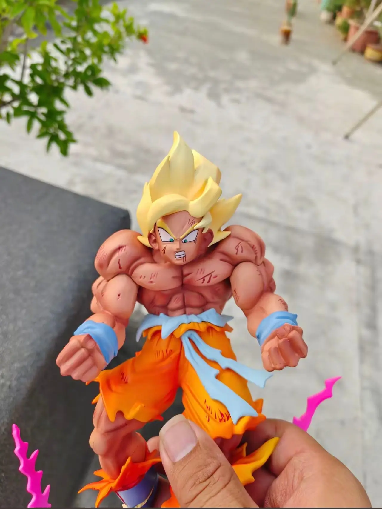 Фото В НАЛИЧИИ: Фигурка аниме-персонажа Гоку из Dragon Ball, 28 см, коллекционная модель из ПВХ, украшение для стола, игрушки, подарки. №2