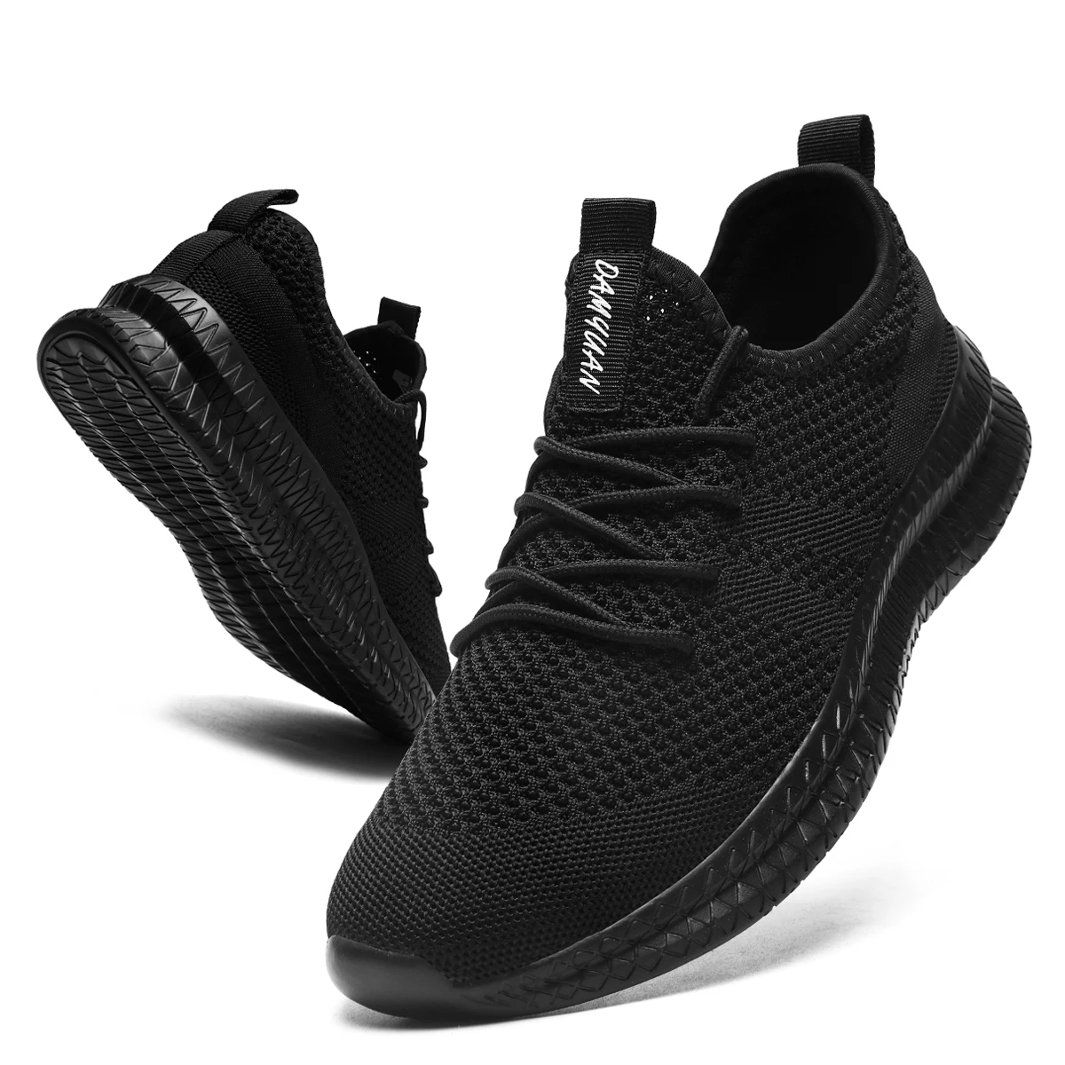 Men‘s Running Shoes Breathable Comfortable Sneakers Women Tennis Trainers Lightweight Casual Sports Shoes Male Lace-up Anti-slip