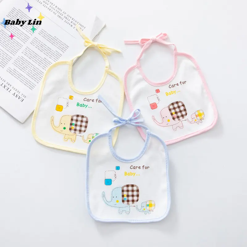

1pcs Baby Bibs Cotton Waterproof Bib Children Feeding Clothes Protection Kids Toddler Scarf for Newborns Boys Girls Accessories