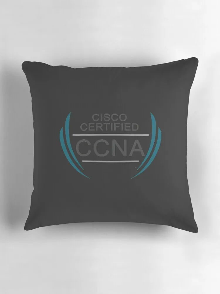 Сертифицированная сеть Cisco значок CCNA Классическая диванная подушка клетчатая