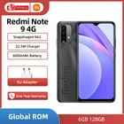 Смартфон Xiaomi Redmi Note 9 с глобальной прошивкой, Snapdragon 662, 6 ГБ, 128 ГБ, ии камера 48 МП, 6,53 дюйма FHD, Аккумулятор 6000 мАч