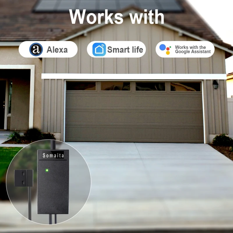 

Tuya Wifi Garage Door Switch Smart APP Remote Voice Conrtrol Wireless EU/US/UK Controller Work With Alexa Google Home