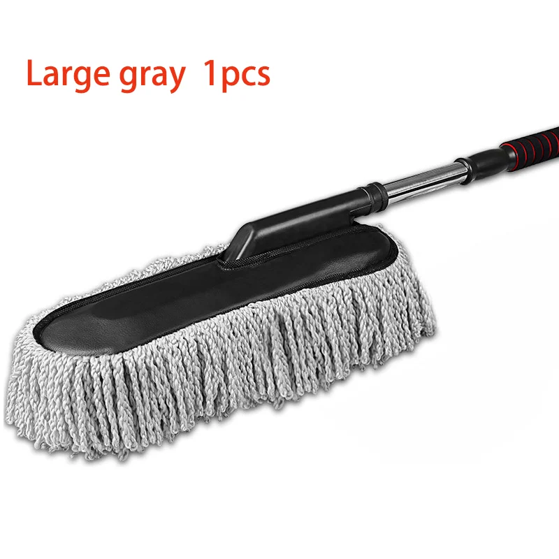 

Швабра для мытья автомобиля, выдвижная щетка из искусственного волокна, инструмент для чистки автомобиля, без повреждений для удаления краски и пыли