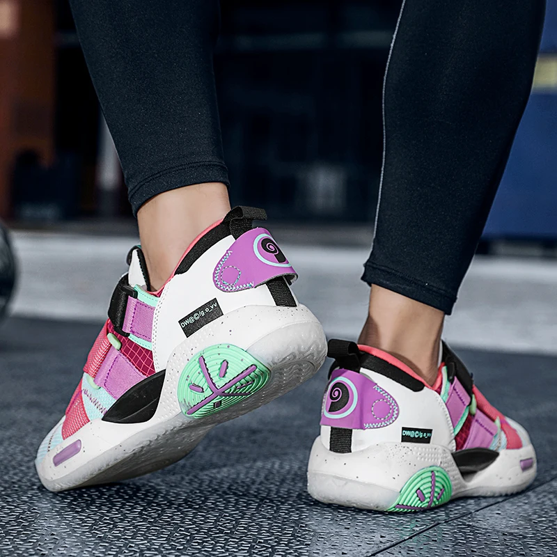Brand Fashion Colorful Basketball Shoes Men 2022 Professional Men's Basketball Sneakers Shock absorption Women's Sport Shoes