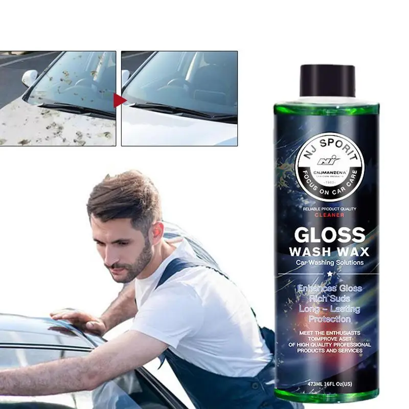 

Car Shampoo Foaming Concentrated Car Wash Wax Car Shine Wash Clean Instant Gloss Quick and Easy Protection for 1:1000 Dilution