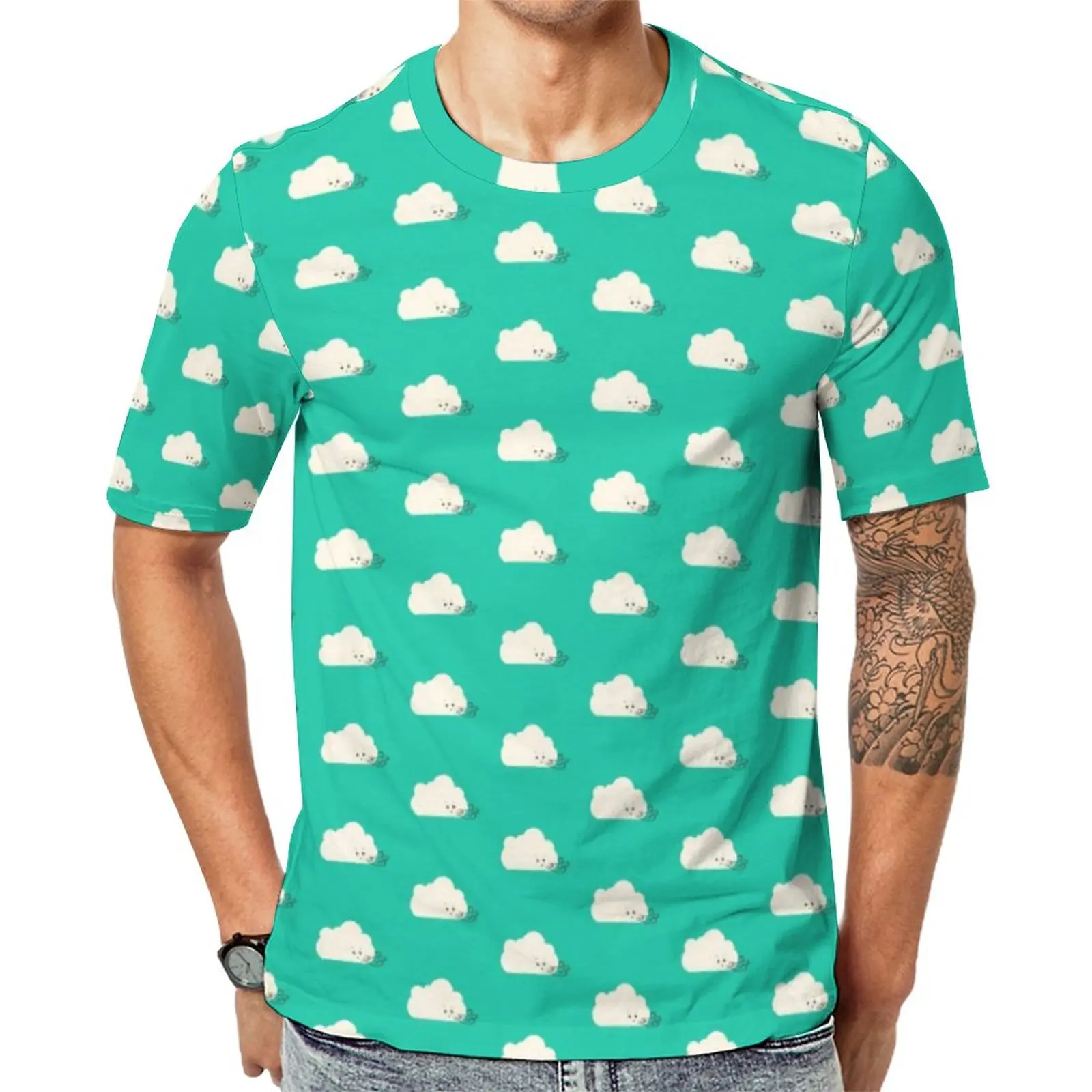 

Funny Clound T Shirt Gust of Wind Casual T-Shirts O-Neck Fashion Tshirt Summer Men Design Clothes Plus Size 5XL 6XL