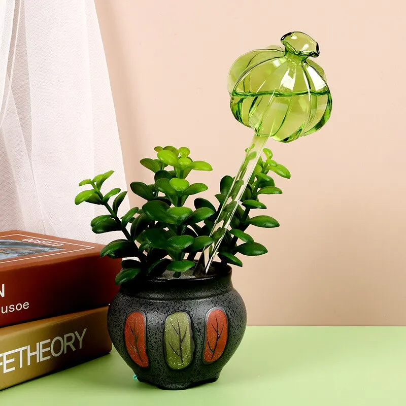 

Устройство для полива из боросиликатного стекла, прозрачное украшение для дома и сада, капельное орошение для цветов, растений, поделки для ленивых водных стекол