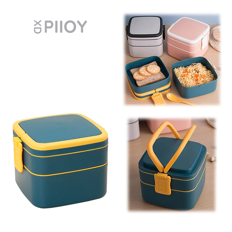 Kid's Thermal Lunch Box Taper With Divisions for Children Lunch Box Portable Food Heater Insulated Bag Travel Tableware Bento