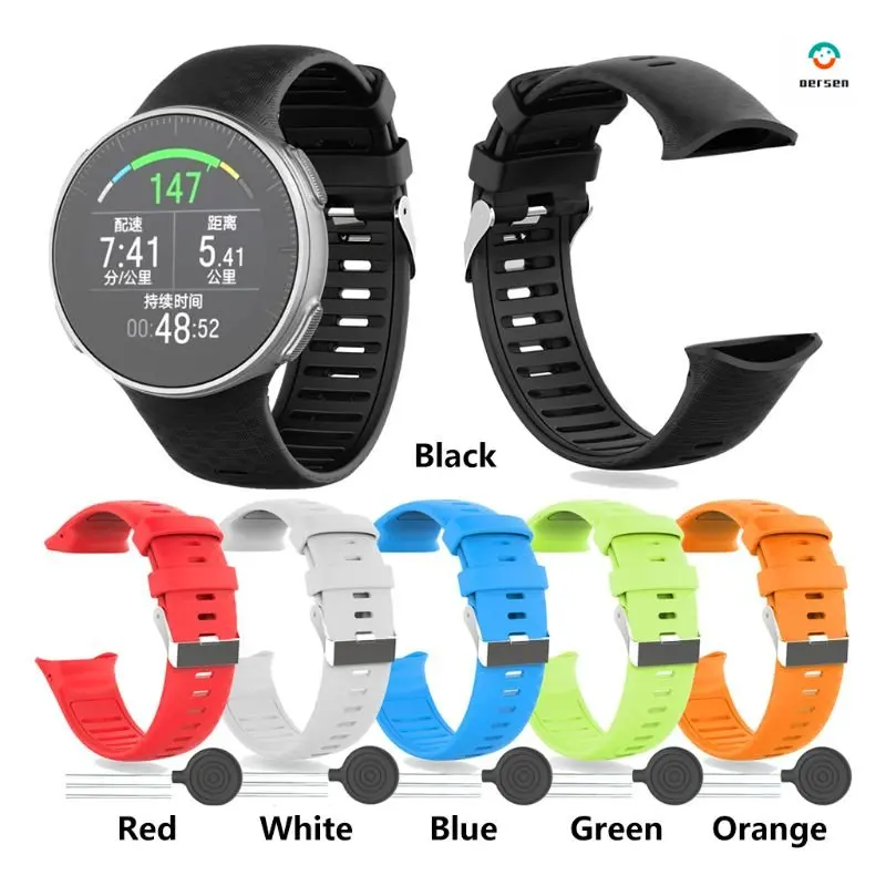 

Premium Soft Silicone Watch Band Wrist Strap for POLAR Vantage V Watch Kit Sturdy Buckle Replacement bands