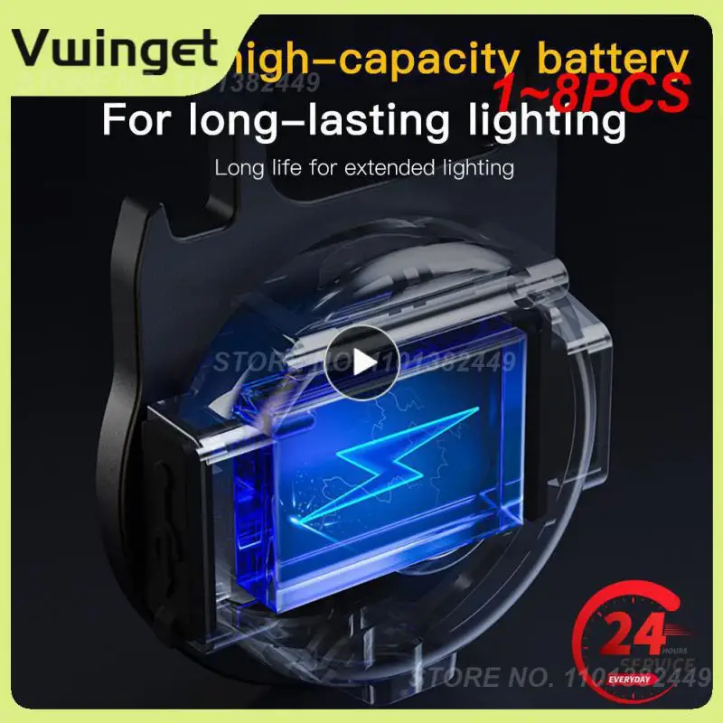 

1~8PCS Mini LED Keychain Light Multifunctional Portable Light COB Emergency Lamp Mini Flashlight Outdoor Fishing Camping Light