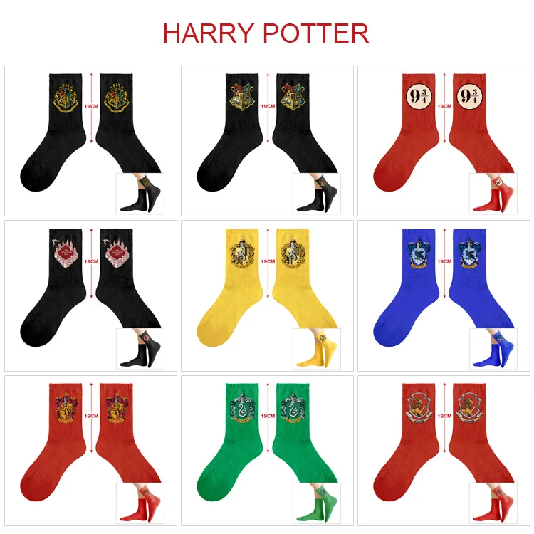 

Harriese Magician Boy Film Surrounding Color Socks In Barrel potters Breathable Sweat Absorption Deodorant Casual Socks