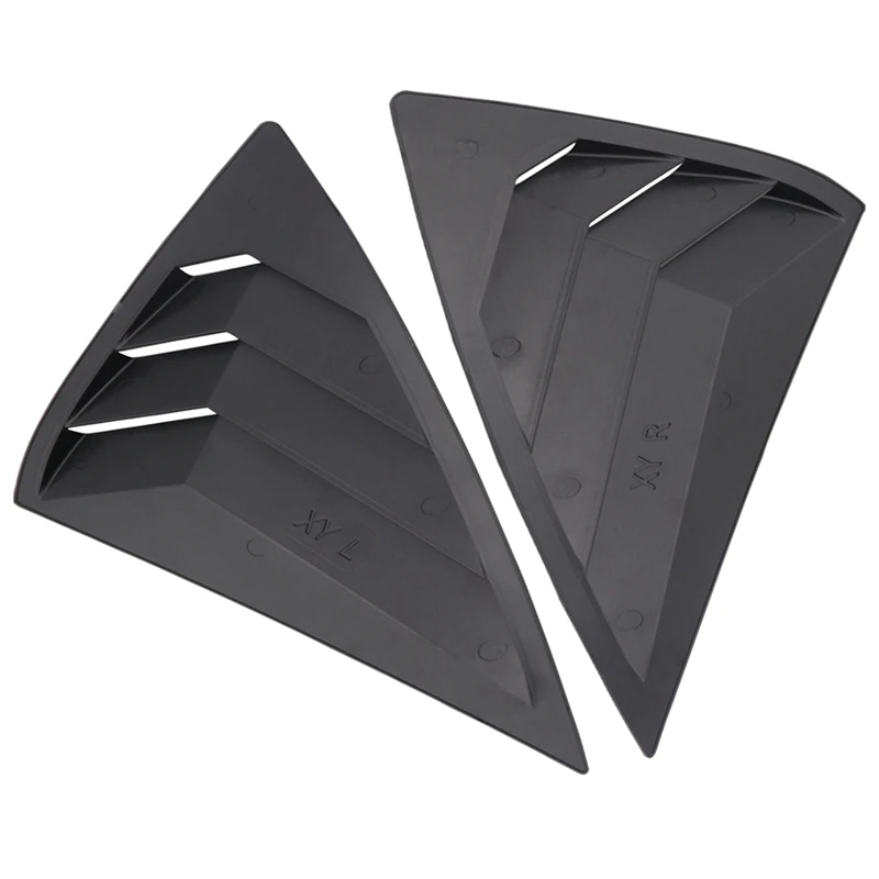 

1Pair Quarter Louver Cover Vents Rear Side Window Car Styling For Sylphy 2012-2019 Black Quarter Louver Trim