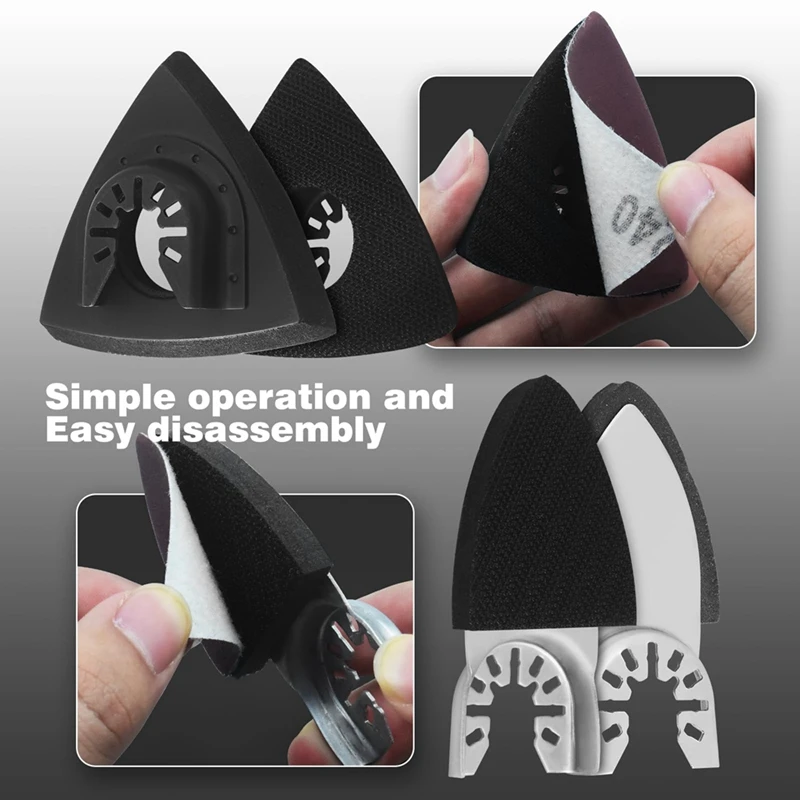 135 шт. осциллирующий инструмент набор шлифовальных накладок треугольные