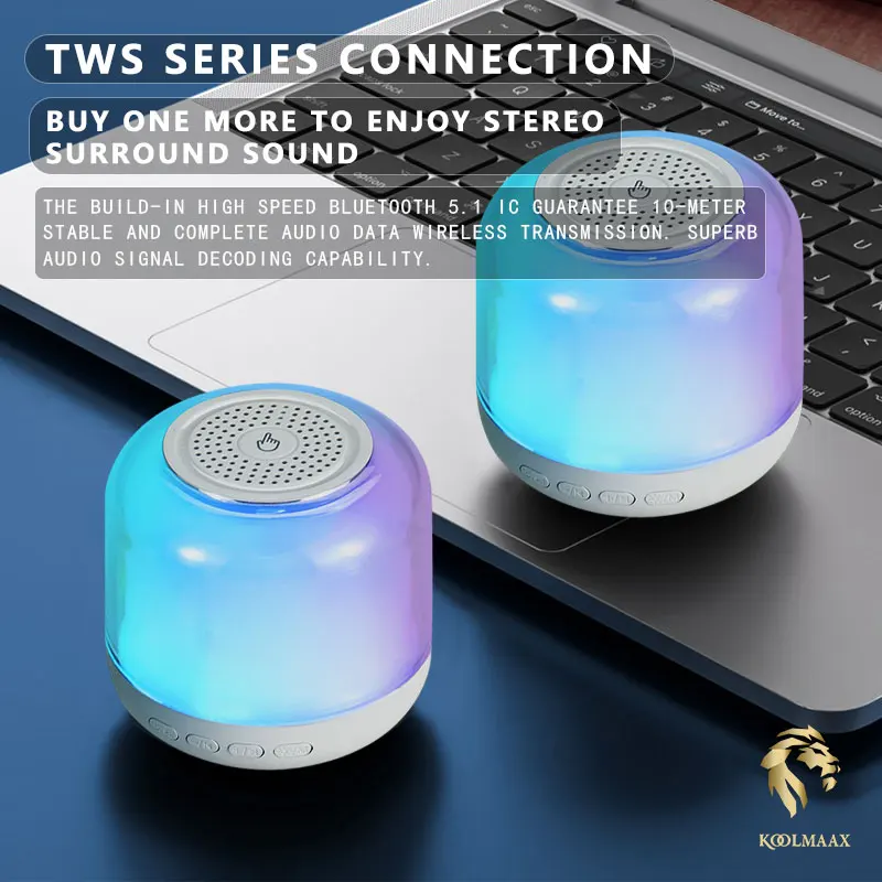 

Koolmaax 15W Wireless Fast Charger Phone Holder With Dazzling Colorful Bluetooth Speaker,Smart Music Playing And Night Light