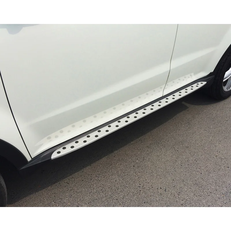 Фото OEM-стиль, боковая подножка, педаль, штанга для Ssangyong Korando C 2011-2014-2019, алюминиевый сплав + ABS, качество ISO №4