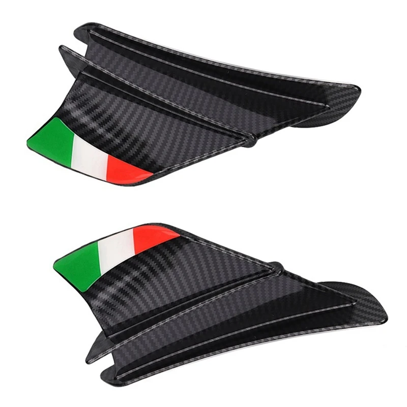 

4X Motorcycle Winglet Aerodynamic Wing Kit Spoiler Motorcycle Wind Flow Fixing Wing For S1000RR V4 ZX-10R R1,Matte Black