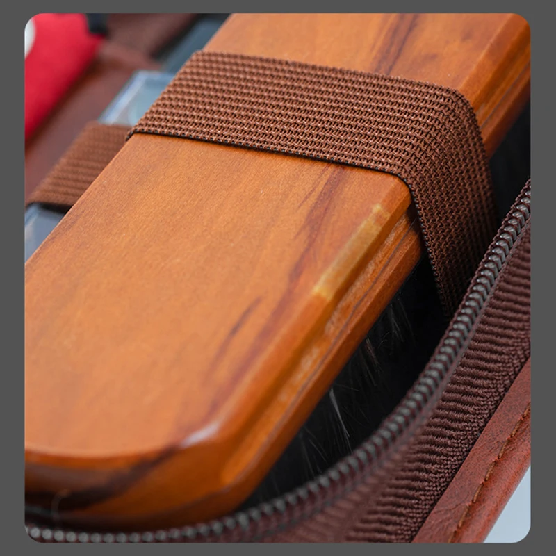 NOIPACE Leather Shoes Care Kit for Men Women Product Set With Leather Bag,Horsehair Shoe Brush/Solid Shoe Polish/Metal Shoehorn