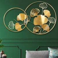 nordic iron art wall sticker flower wall decorations living room porch decoration for home modern minimalist study pendant