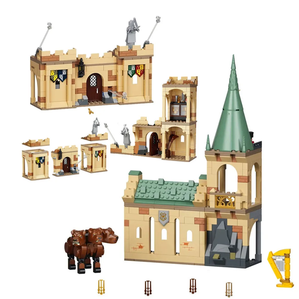 

2022 Magic Series Castle Mini Dolls School Building Blocks 76387 76395 Brick Cartoon Action Figure Toy Model Anime Gifts Kid Boy