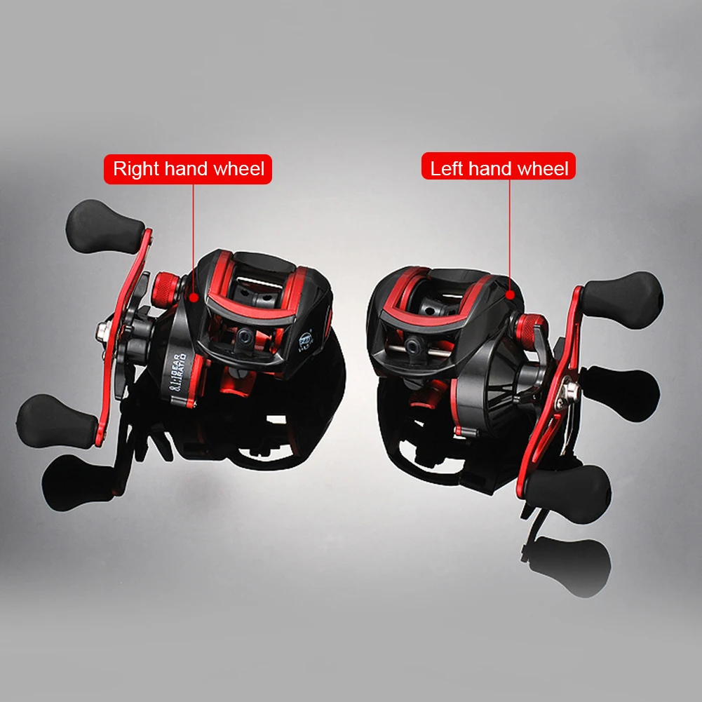 

Metal Baitcasting Fishing Reels Carrying 8kg Bearing 18+1BB 8.1:1 High Speed Outdoor Portable Easy Fishing Fishing Wheel