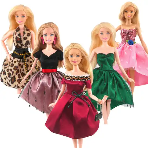 1 шт. для 30 см платья игрушки куклы Барби аксессуары одежда модные костюмы для шоу одежда Барби платье розовое для девочек 1/6 Bjd стиль