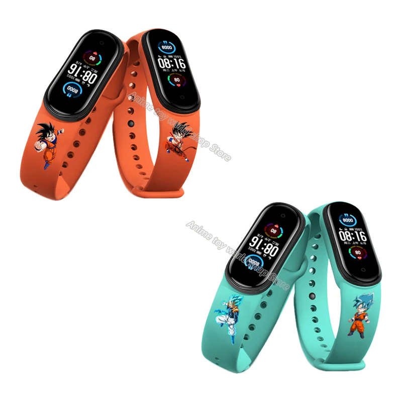 Ремешок для часов Dragon Ball Super Goku мультяшный браслет Xiaomi Mi Band 6 5 4 3 аксессуары