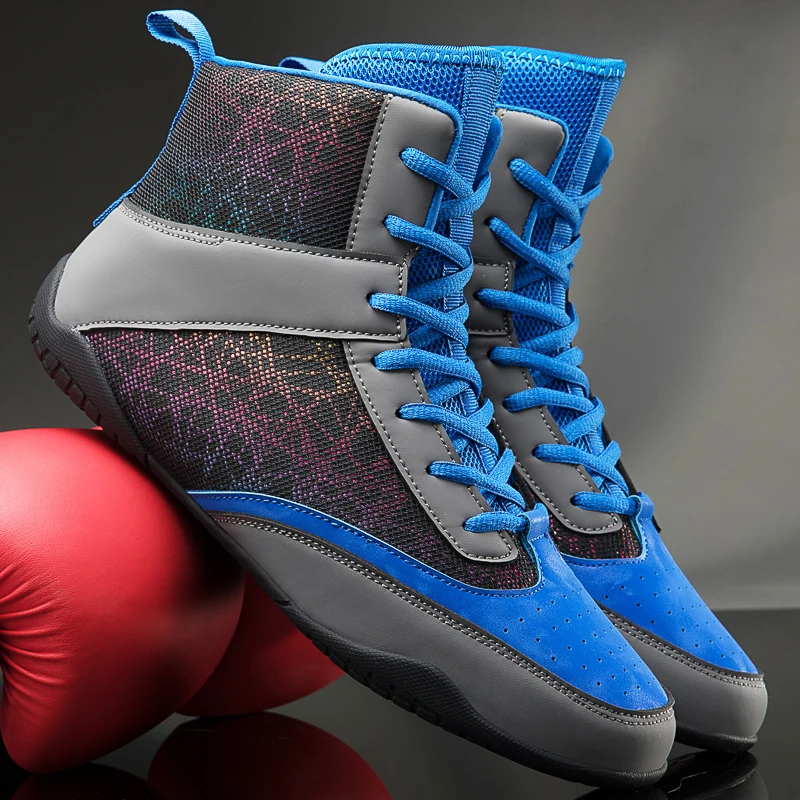 2022 New Professional Boxing Shoes Women and Men Wrestling Shoes Lightweight Comfortable Sneakers Size 35-46 Boxing Boots Men
