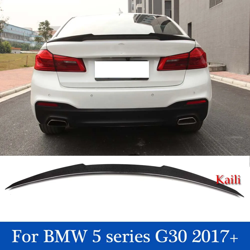 

Genuine Carbon Back Spoiler For BMW 5 Series G30 2017-IN M4 Style Spoilers Bumper